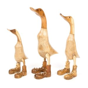Bamboo Root Duck In Boots – Medium