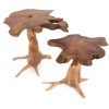 Hand Carved Teak Root Wooden Table - Medium