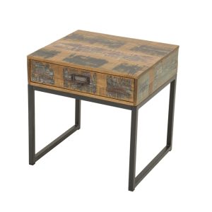 Loft Accent Table With Drawer