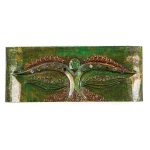 Green Buddha Eye Art Panel