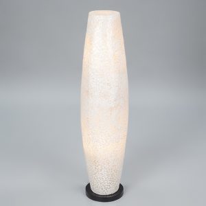 White Oval Shell Floor Lamp – 100cm.
