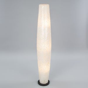 White Oval Shell Floor Lamp – 150cm